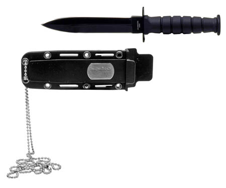 6" Mini Combat Knife - Black