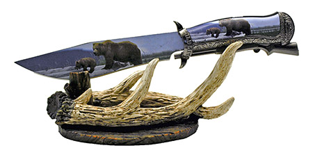 11.75" Decorative Bear Hunting Knife