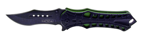 4.75" Spring Assist Folding Knife - Black and Green