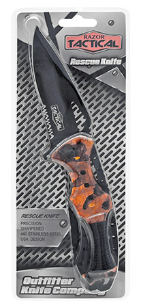 4.75" Spring Assist Folding Knife - Orange Camo