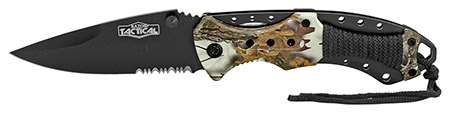 4.75" Spring Assisted Folding Tactical Knife - Snow Camo