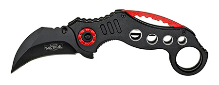5.25" Spring Assisted Tactical Knife - Black