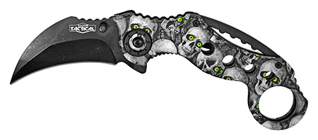 5" Spring Assist Folding Knife - Skull Camo