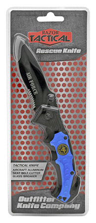 4.5" Spring Assist Air Force Folding Knife - Blue