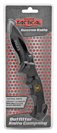 4.5" Spring Assist Police Folding Knife - Black