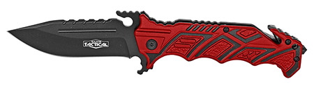 4.75" Spring Assist Folding Knife - Red
