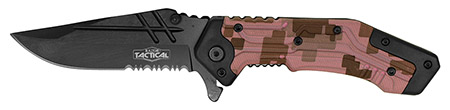 4.75" Spring Assist Folding Knife - Pink Digital Camo