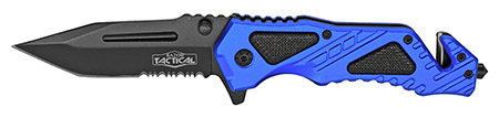4.5" Spring Assist Folding Knife - Blue