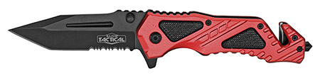 4.5" Spring Assist Folding Knife - Red