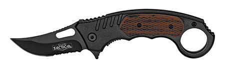 5" Spring Assisted Tactical Knife - Black