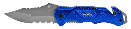 5" Spring Assisted Tactical Folding Knife - Blue