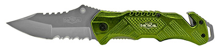 5" Spring Assisted Tactical Folding Knife - Green