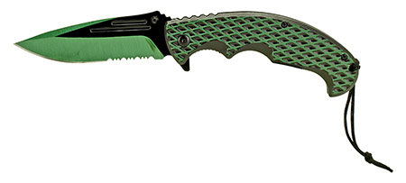 5" Spring Assisted Color Rush Folding Knife - Green
