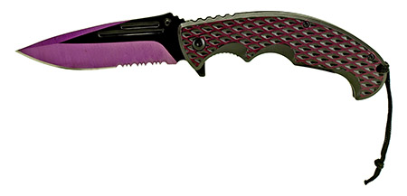 5" Spring Assisted Color Rush Folding Knife - Purple
