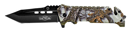 4.5" Spring Assisted Folding Knife - Snow Camo