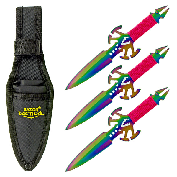 3 - pc. Venom Throwing Knife Set - Titanium
