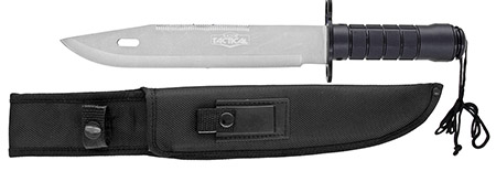 15" Survival Knife - Silver Blade