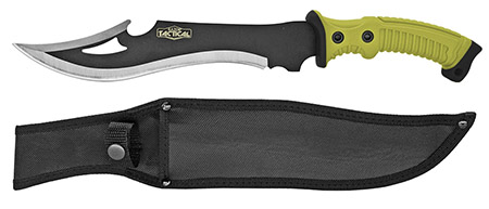 15.5" Clip Point Combat Knife - Green