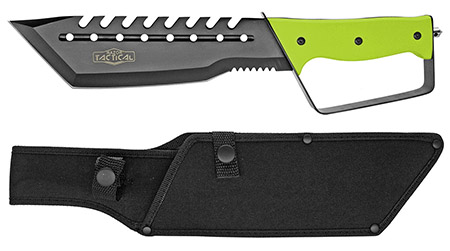 14" Tanto Point Hunting Knife - Green