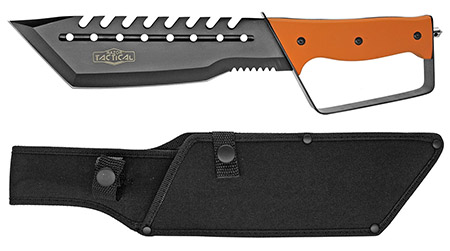 14" Tanto Point Hunting Knife - Orange