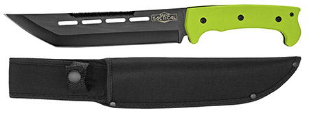 14" Straight Back Hunting Knife - Green