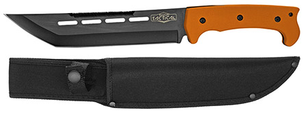14" Straight Back Hunting Knife - Orange