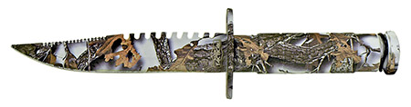 8.5" Survival Knife - Snow Camo