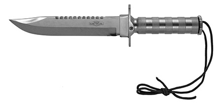13.5" Survival Knife - Silver