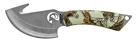 7.25" Hunting Knife with Gut Hook - Snow Camo