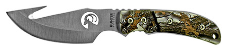 8.5" Hunting Knife with Gut Hook - Snow Camo