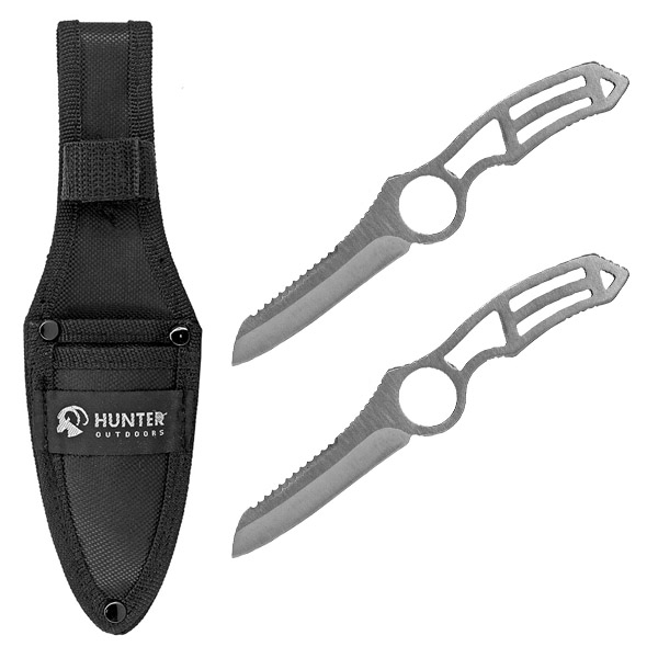 2 - pc. Throwing Knife Set - Silver