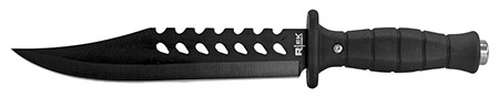 13" R-Tek Combat Bowie Knife - Black