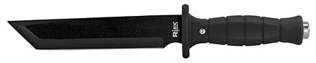 12" R-Tek Combat Straight Back Knife - Black