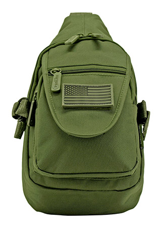 Military Sling Bag - Olive Green