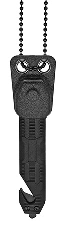 3.5" Folding Knife with Necklace - Black