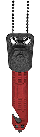 3.5" Folding Knife with Necklace - Red