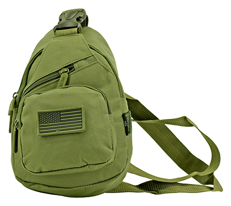 Military Side Sling Bag - Olive Green