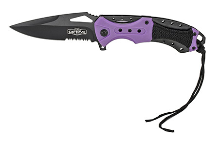 4.75" Spring Assist Folding Knife - Purple