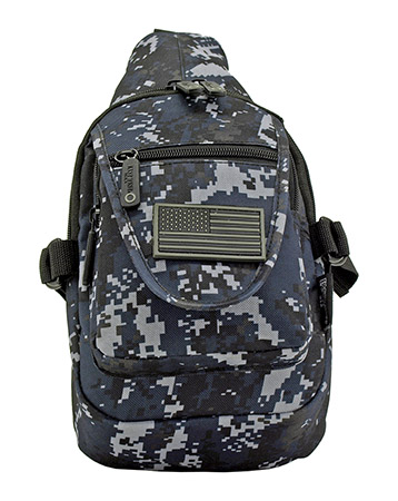 Military Sling Bag - Blue Digital Camo