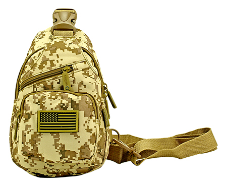 Military Side Sling Bag - Desert Digital Camo