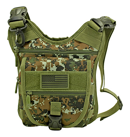 Tactical Sling Range Bag - Green Digital Camo