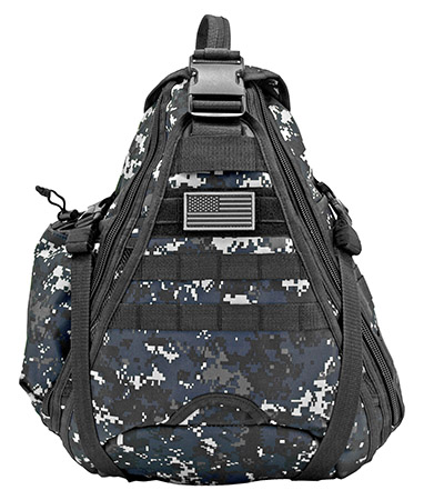 Military Sling Backback - Blue Digital Camo