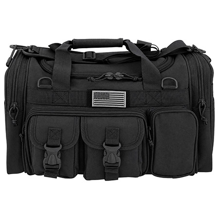 17" East West 118 Series Multi-Compartment Tactical Gear Duffle Bag - Black