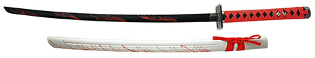 41" Fantasy Samurai Sword - Red Splatter