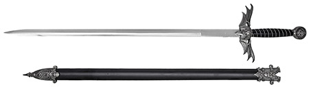 33" Flying Skull Fantasy Sword