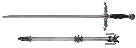 33.5" Double Snake Fantasy Sword