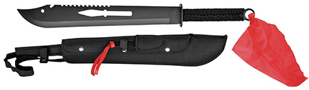 27" Ninja Machete w/ Throwing Knife