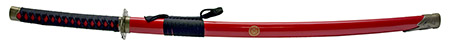 31.25" Samurai Sword - Red