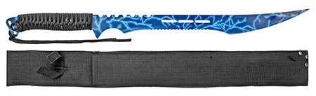 27" Stainless Steel Machete W/ Sheath - Lighting Blue