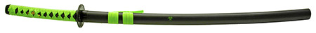 37" Samurai Sword - Zombie Green